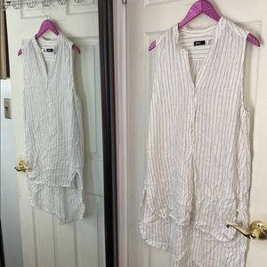 Half Button sleeveless tunic
